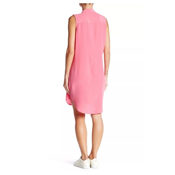 Deep Purple Silk Sleeveless Adalyn Shirt Dress from Equipment - Picture 5 of 10